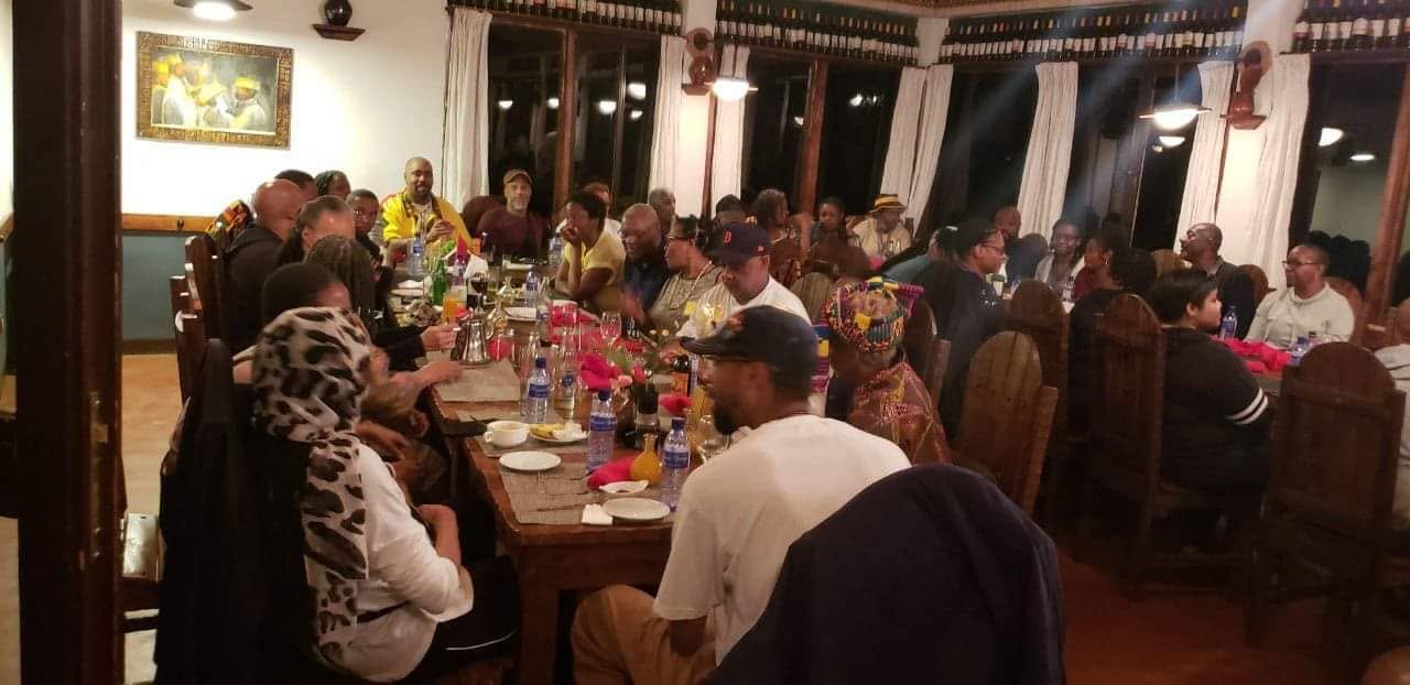 Ethiopian food spread